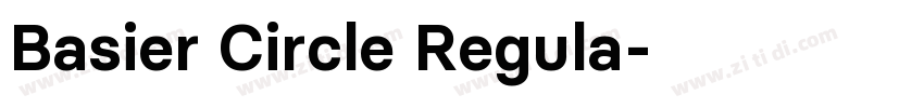 Basier Circle Regula字体转换